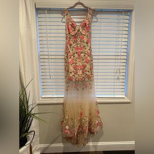 Sherri hill floral gown